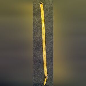 Napier Brand 7" Gold Tone Woven Bracelet